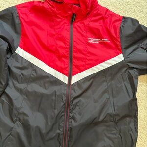 Red and Gray Bosch Windbreaker Jacket